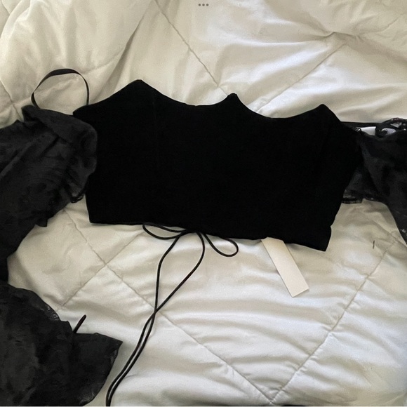 For Love & Lemons Regina Crop Top - Picture 4 of 5